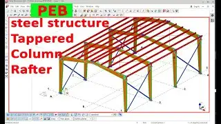 How to create PEB in tekla structure, Tapered column, rafter
