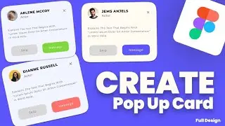 Design a Pop-Up Card In Figma (Step-By-Step Tutorial) #figmatutorial