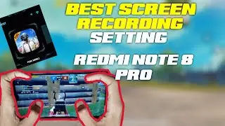 Redmi note 8 pro best screen recording setting | pubg record no lag 60 fpps recording