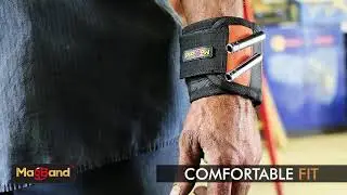 MagBand Magnetic Wristband For Holding Screws || Nails Drill Bits  Strong Magnet Tool Wristbands for