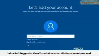 Nbc12 windows installation cannot proceed