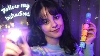 ASMR Follow my Instructions to SLEEP 💤 Eyes Closed halfway through