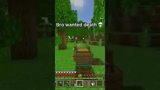 Lil bro wanted death 💀😭 #minecraft