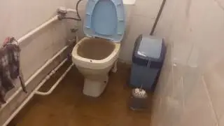 Fountain from the toilet. Pump Testing