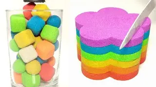 Very Satisfying and Crunchy ASMR Kinetic Sand Cutting ASMR