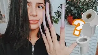 USANDO UÑAS EXTREMADAMENTE LARGAS POR UN DÍA