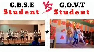 CBSE Vs GOVT STUDENTS DANCE 😂😂 SHUBHANSHU VERMA #funnymemes