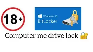Drive Encryption using bit locker 🤔 🔐#private#hide