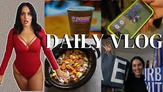 CROCKTOBER: 5-Minute FALL CROCKPOT DINNER | FALL SHOP & HAUL | DUNKIN' RUN & SPICY BOOK RECS