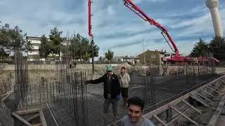 YENİ İNŞAAT TEMEL BETON DÖKÜMÜ!! !!!İnşaatı Yavaş Yavaş Yükseltiyoruz!