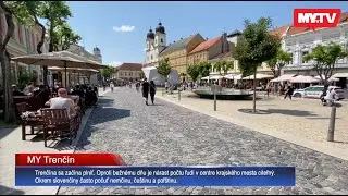 Aktuálne: Trenčín zažíva nápor ľudí. V meste sú plné terasy, záťaž zažíva aj vlaková stanica
