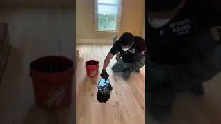 Como aplicar stain o color con buffer en pisos de madera #pisosdemadera #flooring #ricardofloors