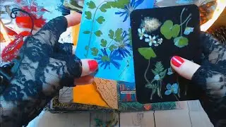 ASMR book | Botanic book #2 | АСМР книга | Ботаника | #scrapbooking #papertherapy | 🍃🌸💖🦋🍀 🎧