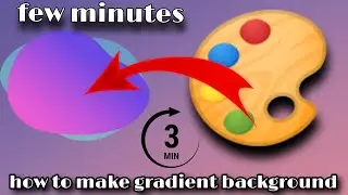 how to make gradient background || ms paint 🎨 || @uTsavsinha 4k make gradient background