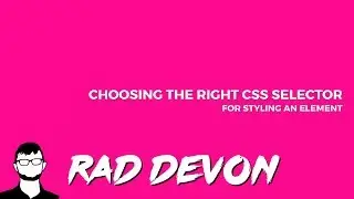 Choosing the right css selector