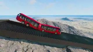Автомобильный спуск по лестнице часть седьмая beamng drive