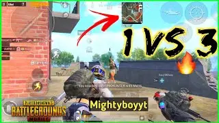 Quick Decision Making Helps in PUBG ? 1 Vs 3 Squad Wipe - #Mightyboyyt #pubg #bgmi #telugupubglive
