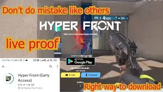 How to download hyper front from play store! valorant mobile downloaded from play store