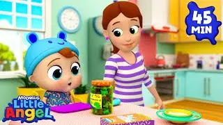 Let's Get Ready for School! | Little Angel and Cocomelon Nursery Rhymes