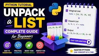 How to unpack a list in Python | Unpack a List in Python | unpacking a Python list | list unpack