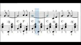 Kumbaya, my Lord - sheet music for accordion beginner