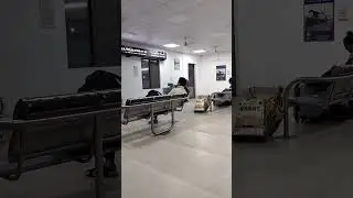 Bhuj railway station night view, gujarat, india