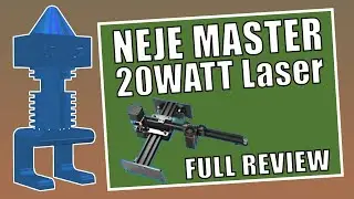 ▼ NeJe Master 20Watt | Full Lasercutter Engraver review of the NeJe Master 20 Watt