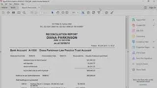 How to reconcile a Trust account