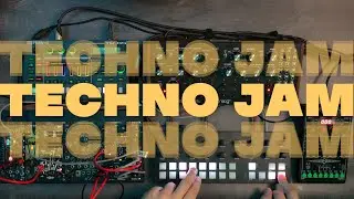 Techno Jam Torso T-1, Moog DFAM, Roland TR6S & Modular