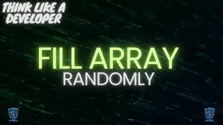 How to Fill an Array with Random Numbers in C++