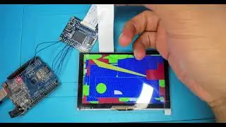Arduino Uno 40 pin LCD over SPI | RA8875