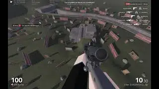 Trick shotting in an FPS gaem