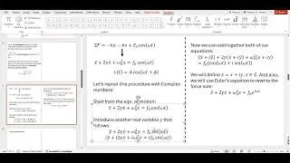 MITES 2024 Physics 3 - Resonance (with complex numbers)