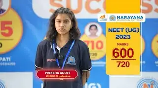 From Dedication to Success | NEET UG - 2023: An Engaging Testimonial of Narayanite Preksha Godey