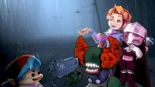 FNF Mid-Fight Senpai VS Little Nightmares 2 [FT. Tricky & Sarv]