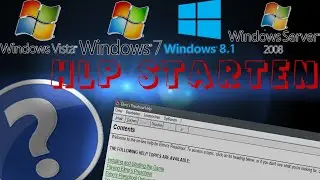 HLP Hilfedateien öffnen! Windows Vista, 7, 8.1 - Server 2008 & R2 - Deutsch/HD