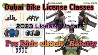 Dubai Bike License 2023 || Rta Bike License Update | Pre Ride Check,Sefetty -Uae Motorcycle License