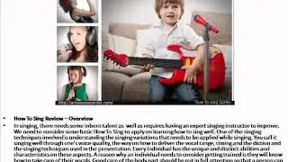 How To Sing Review - Arts Review Center