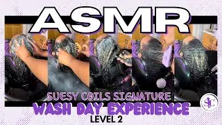 Hair Wash ASMR|  SuesyCoils Signature Wash Day Experience Level 2| Milwaukee, WI