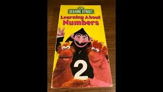 Opening to Sesame Street: Learning About Numbers 1996 VHS (RD)