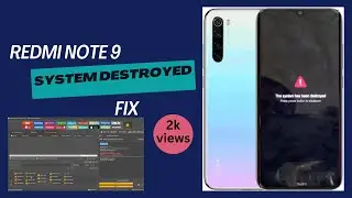 Redmi note 8 the system has been destroyed | redmi phone destroyed problem fix unlocktool