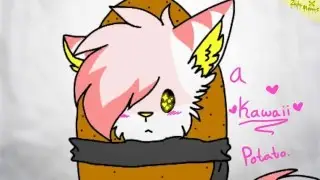 kawaii potato meme (FlipaClip)