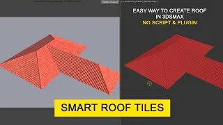 3d Roof in 3dsmax Hindi