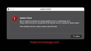 Update Failed (Interactive Brokers Trader Workstation)