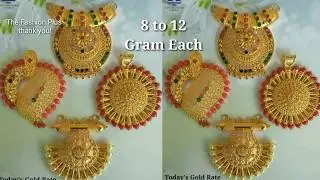 ANTIQUE GOLD PENDANT DESIGNS with WEIGHT