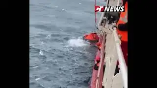 CTnews.ro | Intervenția GSP Falcon la nava scufundată Volgo Balt 179