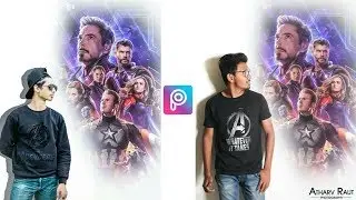 PICSART - AVENGERS END GAME Movie poster photo editing tutorial in PicsArt step by step in hindi