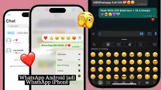 CARA UBAH WHATSAPP ANDROID JADI WHATSAPP IPHONE IOS TERBARU | 100% BERHASIL 😍✨