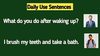 Daily Routine of a Student | Present Indefinite Tense | English Dialogue Writing | Daily Sentence