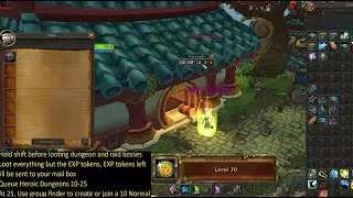 Level 34-70 in 14 seconds in MoP Remix